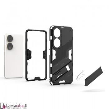 Smūgiams atsparus dėklas su kojele - juodas (Huawei Honor 90 5G) Smūgiams atsparus dėklas su kojele - juodas (Huawei Honor 90 5G)